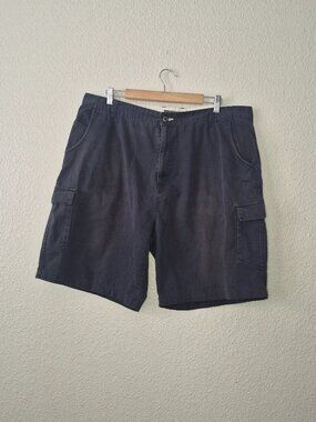 J.G. Hook Men's Size 42 Gray Cargo Shorts Utility Pockets Bleach Stains